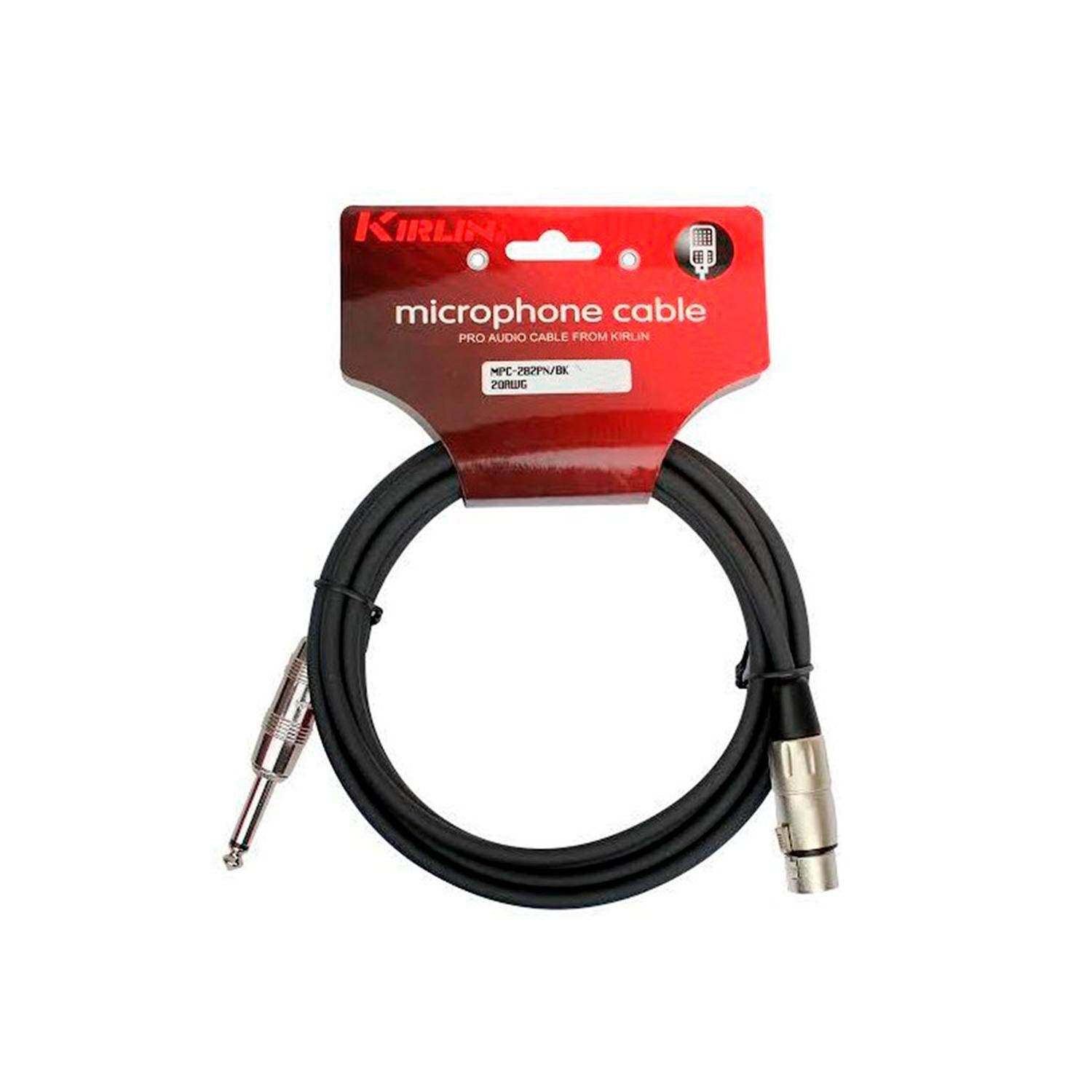 Kirlin MPC282PN 3M BK Cable Plug XLR 3 Metros